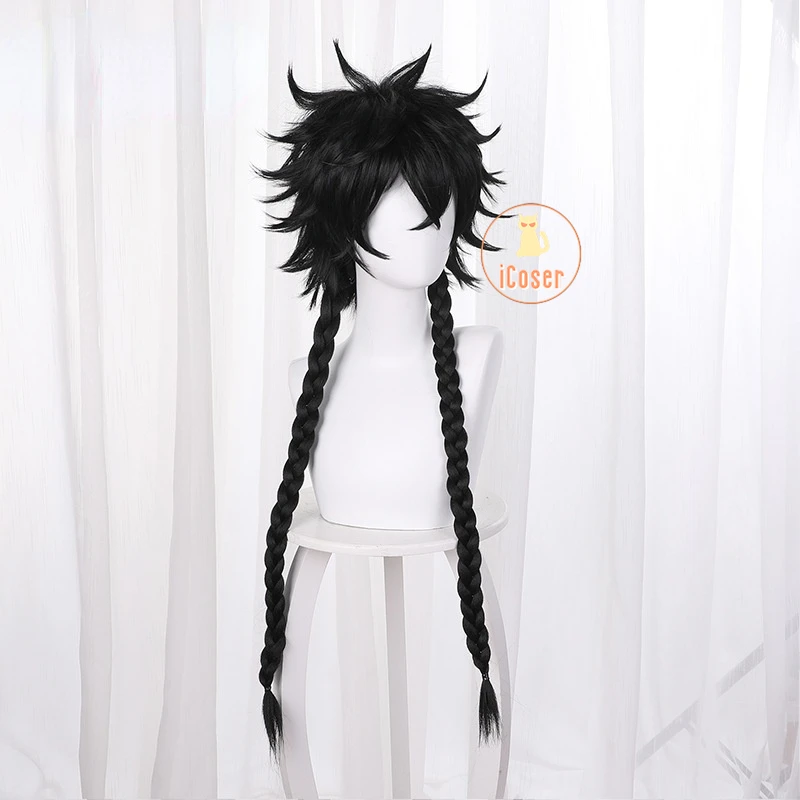 Hashida Haruka Anime Blue Period Cosplay Long Braids Wig Black Hair Party Role Play Props Unisex Heat Resistant Fiber | Тематическая