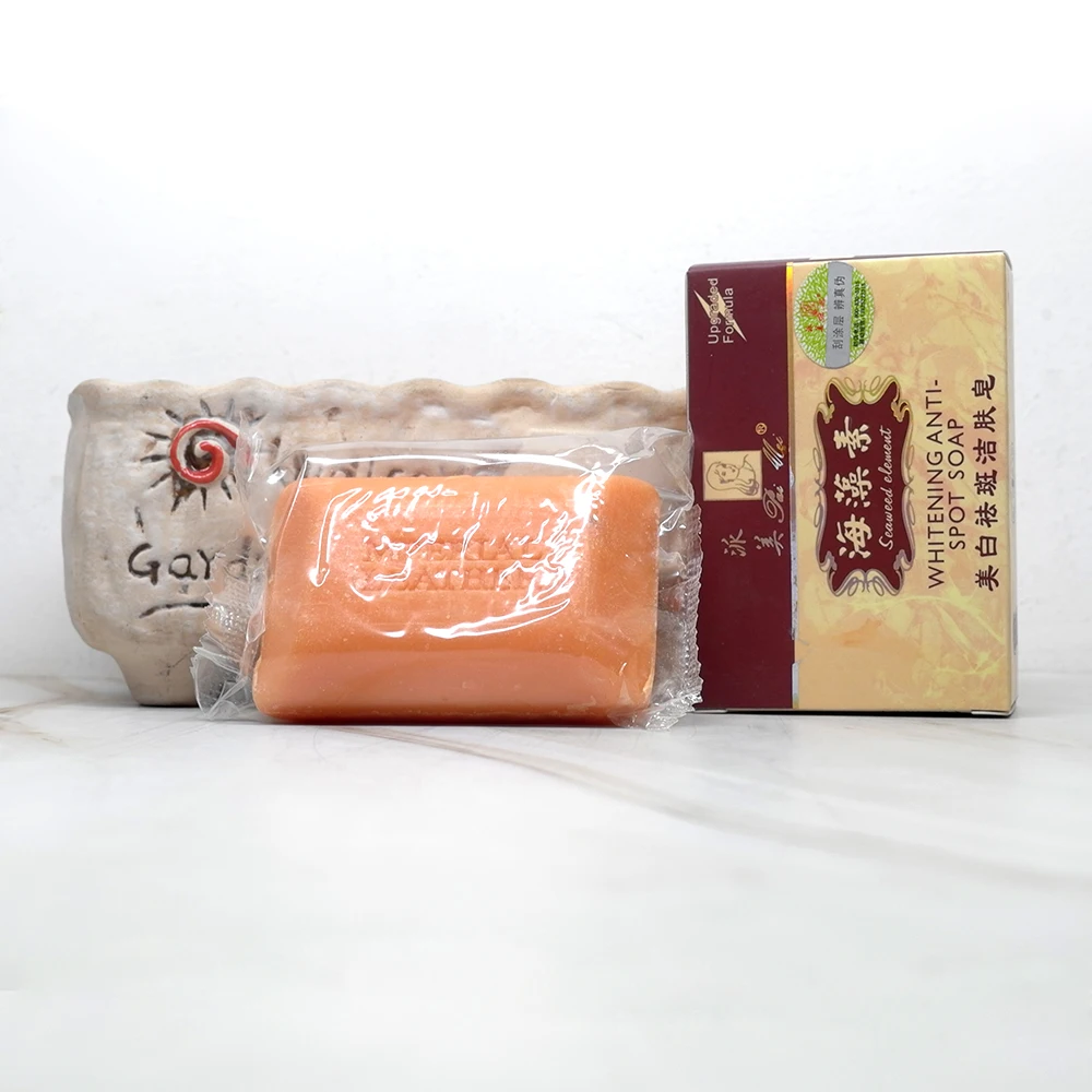 Seaweed paimei whitening soap anti freckle remove pigment anti acne face whitening soap 2pcs per lot