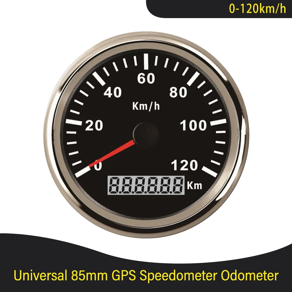 Универсальный одометр с GPS 85 мм 120 км/ч 200 12 В/24 В | Автомобили и мотоциклы