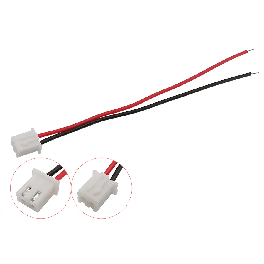 10/5/2Pairs XH2.54 XH 2.54mm 2Pin Plug Jack Wire Cable Connector 2P Pitch 2.54mm Male Female Plug Socket Wire 26AWG Length 200mm images - 6