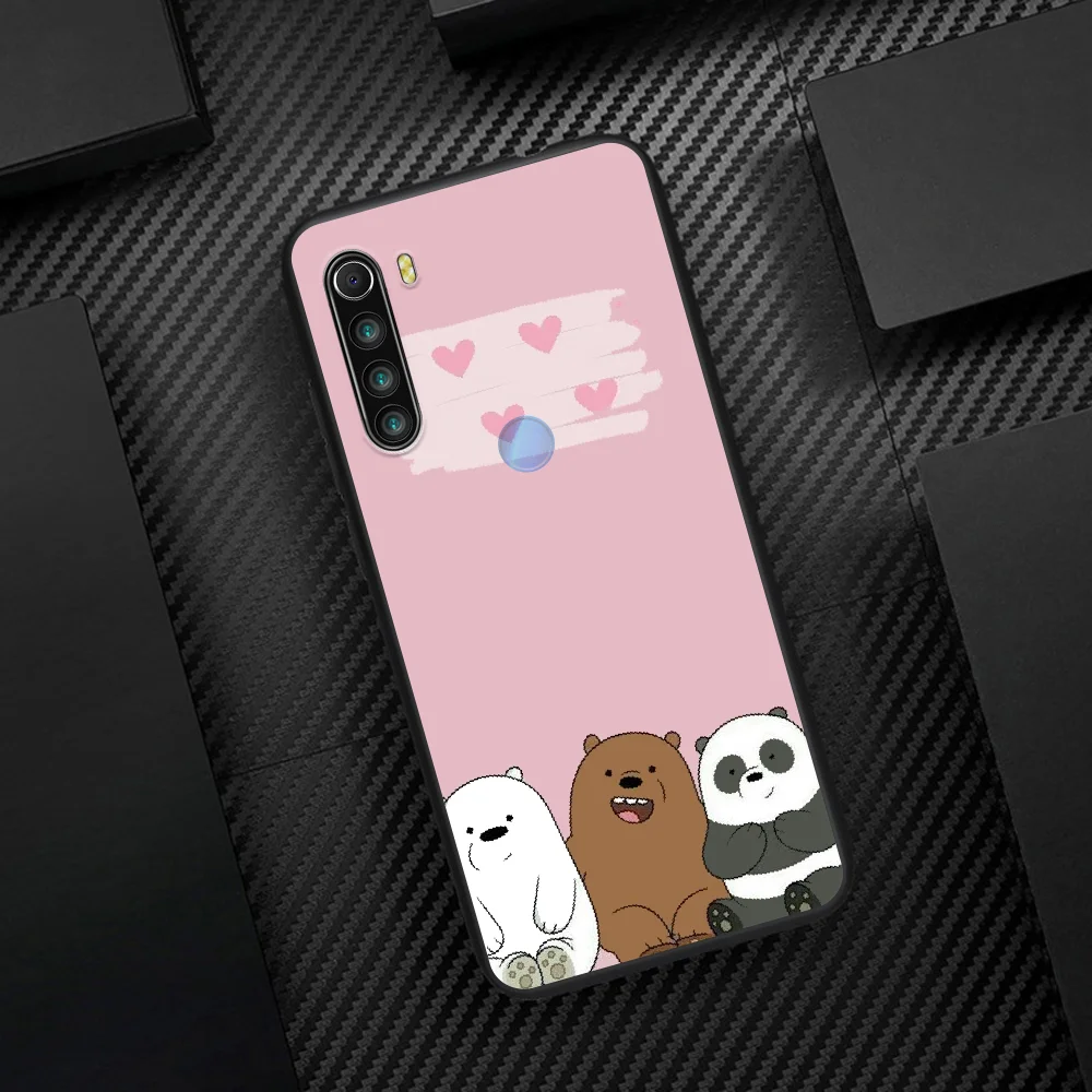 

Cute Cartoon We Bare Ice Bear Phone Case Cover Hull For XIAOMI Redmi 7 7A 8 8A 9 9C Note 6 7 8 9 9S K20 Pro K30 black Cell Tpu