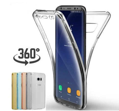 360 крышка на samsung Galaxy Note 10 Pro 9 8 S10E S10 S9 S8 плюс S7 S6 край S5 чехол из мягкого ТПУ для A10 A30