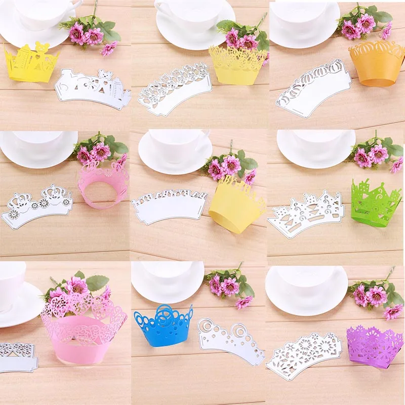 

3D Mini Cute Cake Lace Metal Cutting Dies For Scrapbooking Dies Stencils DIY Album Cards Decoration Embossing Die Cuts