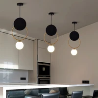 g9 creative led chandelier dining room nordic modern multi head glass ball hanging light restaurnt bedroom coffee pendant lamp