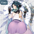 Genshin Impact Xiao Zhongli 3D коврик для мыши с принтом из мультфильма Мягкий Нескользящий Коврик для мыши для дома и офиса