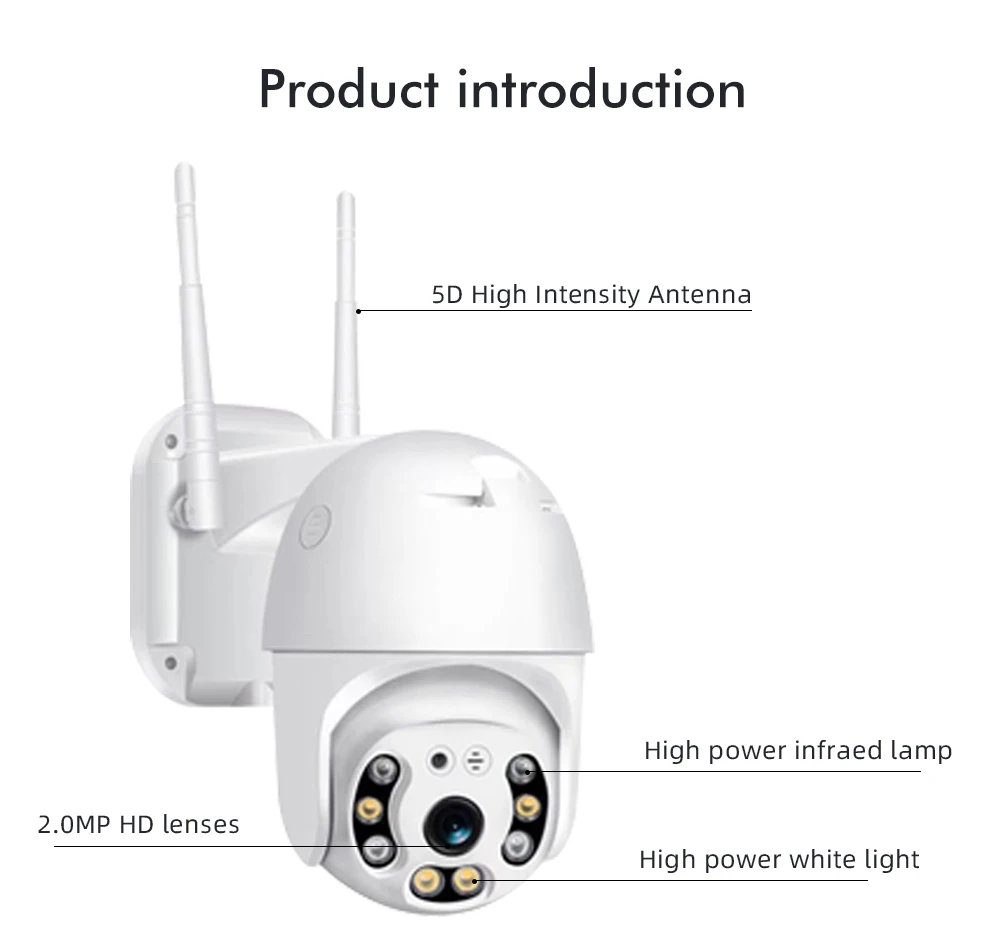 SDETER 1080P безопасности Камера WI-FI Открытый PTZ Скорость купол Беспроводной IP Камера CCTV функции панорамирования, наклона и 4xzoom ИК наблюдения для ведения съемок вне помещения P2P CAM