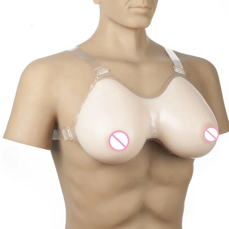 Silicone Breast Forms with Straps CD TG Artificial Large Boobs GG Cup 2800g Invisible Sexy Bra Transgender Queen Mastectomy Bra