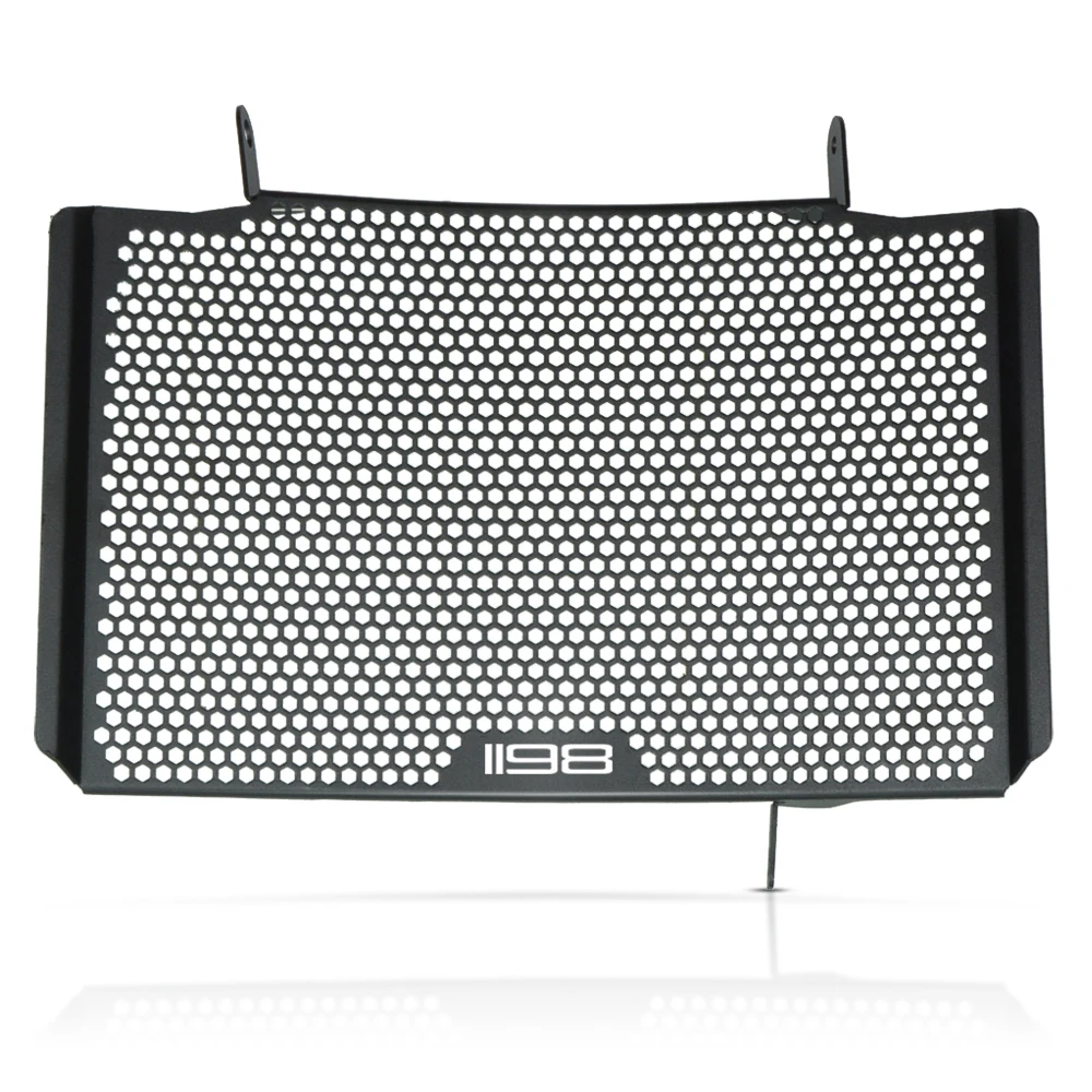 

For Ducati 848 1098 1198 Upper Motorcycle Accessories Aluminum Radiator Guard Protector Grille Grill Cover 19-11 1198Upper LOGO