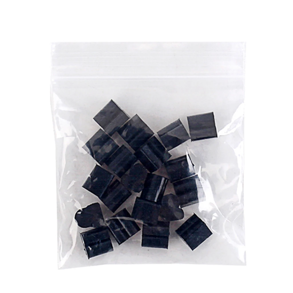 

20 Packs of Black Silicone Protective Brass Parts for Accessories