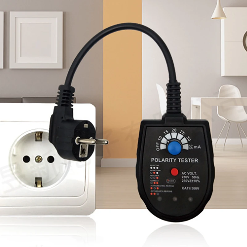 Код Тесты Напряжение разъем детектор утечки полярности er фазы проверьте розетка