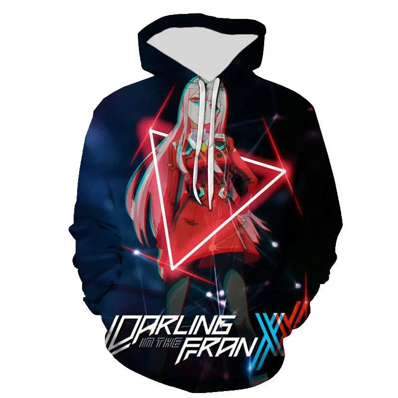 

Детские толстовки DARLING in the FRANXX, толстовки с 3D рисунком из аниме, для мужчин, с длинным рукавом, осенние женские топы