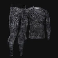 mens suit plus size underwear jogging base layer fitness t shirt leggings quick drying muscle shirt compression sportswear 4xl