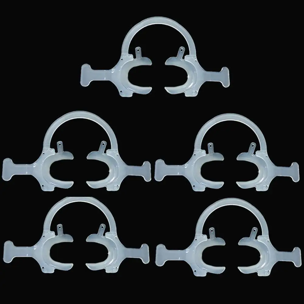 5 шт. зубные щеки губы Втягивающее Рот открывалка C Форма с ручкой цвет: белый