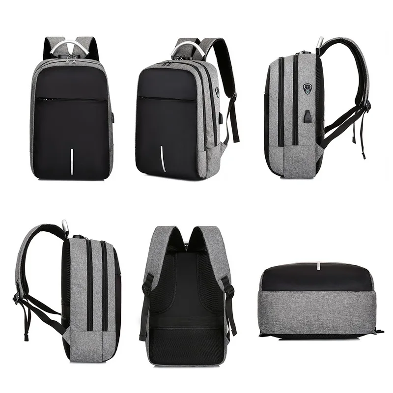 

2021 Men Laptop Backpacks Travel Backpack Multifunction Business Bag Anti Theft USB Charging Waterproof Unisex School Backpack