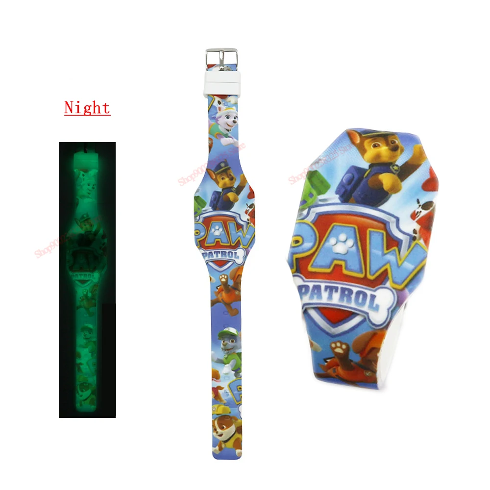 Лапы патруль цифровых наручных часов структур Chase Райдер лапы часы светодиодный