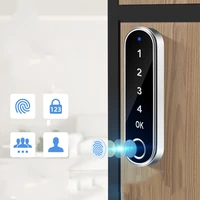 fingerprint smart cabinet lock password drawer office file smart lock digits electronic smart door lock aa battery usb backup