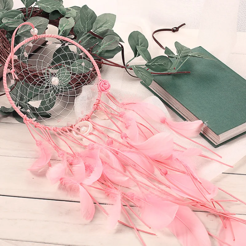 Платье с цветочным принтом сезона розовая ракушка кисточками Ловец снов