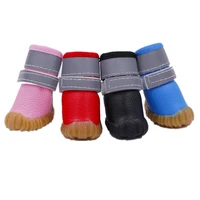 leather dog shoes non slip antiskid waterproof dog boots puppy small pet shoes dog shop products supplies dropshipping