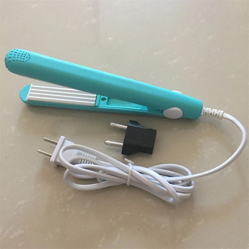 

2020 New Mini Curls Hair Straightening Iron Pink Ceramic Curling Iron Corrugate Hair Iron Styling Tools Volume Hair Curler EU