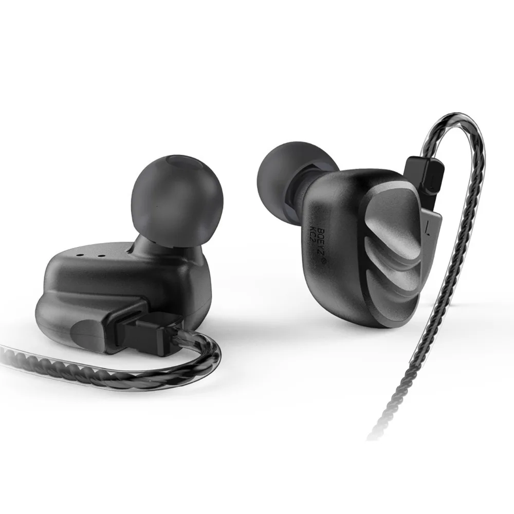 AK BQEYZ KC2 2BA+ 2DD гибридные динамические Hi-Fi наушники с головным штекером, наушники для бега, спортивные наушники, наушники-вкладыши