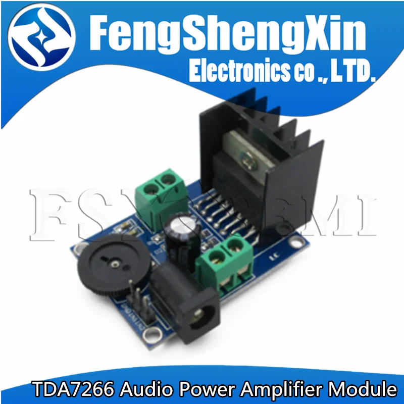 

Audio Board Two Channel TDA7266 Operational Audio Amplifier Module Chips 7W+7W Dual Channel 4-8 ohm 5-15W