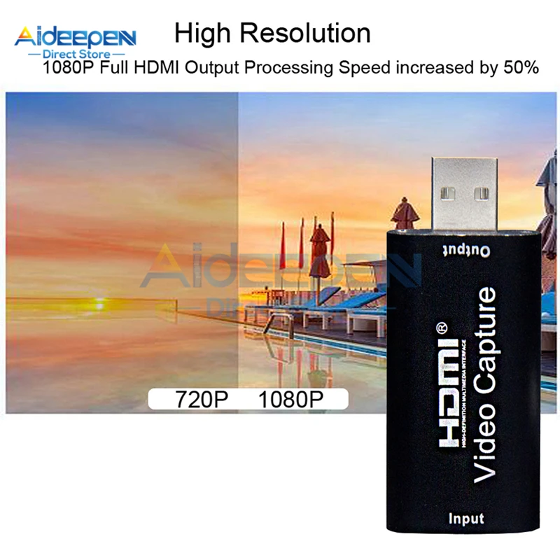 Мини-карта видеозахвата USB 2 0 HDMI видео Захват коробка для записи PS4 игра DVD