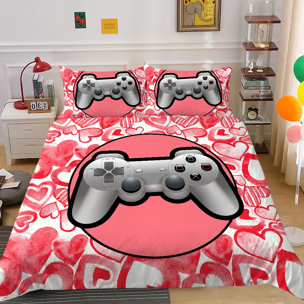 

Bed Cover Set Boy Bedding Set King Size Duvet Cover 3D Creative Comforter Game Bedclothes 2/3pcs