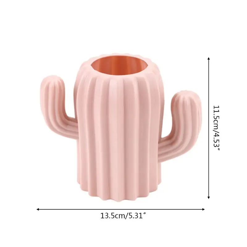 

Cactus Desktop Organizer Pencil Pen Holder Container Brush Pot Stationery Office