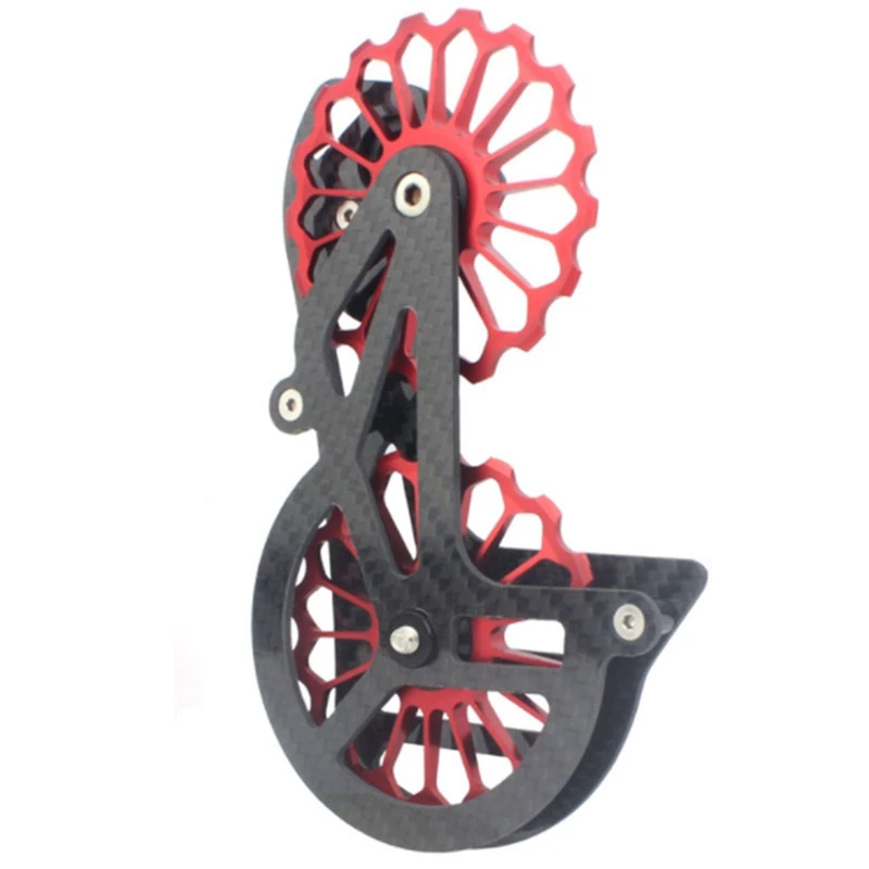 

Road Bicycle 17T Bike Carbon Fiber Ceramic Rear Derailleur Pulley for Shiman R6800 6700 6770 6870 9000 9070