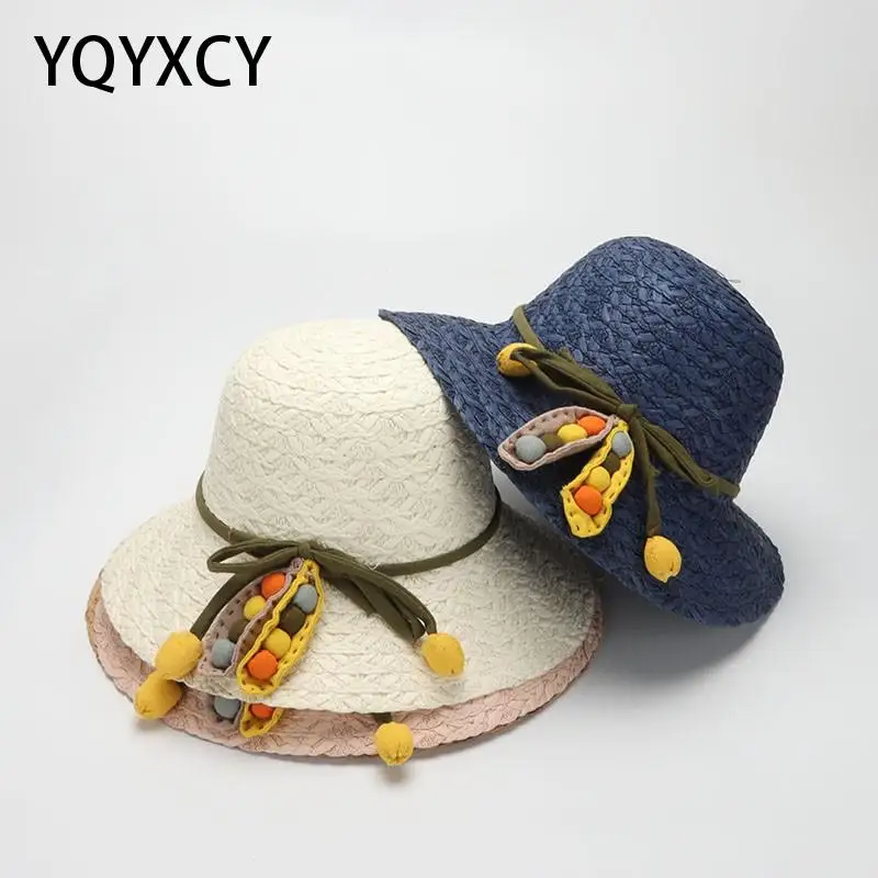 

YQYXCY Summer Hats For Women Straw Sun Hat Bohemia Ladies Hats Wide Brim Beach Hat Female Gorro Panama Cap Sunhat Sunshade