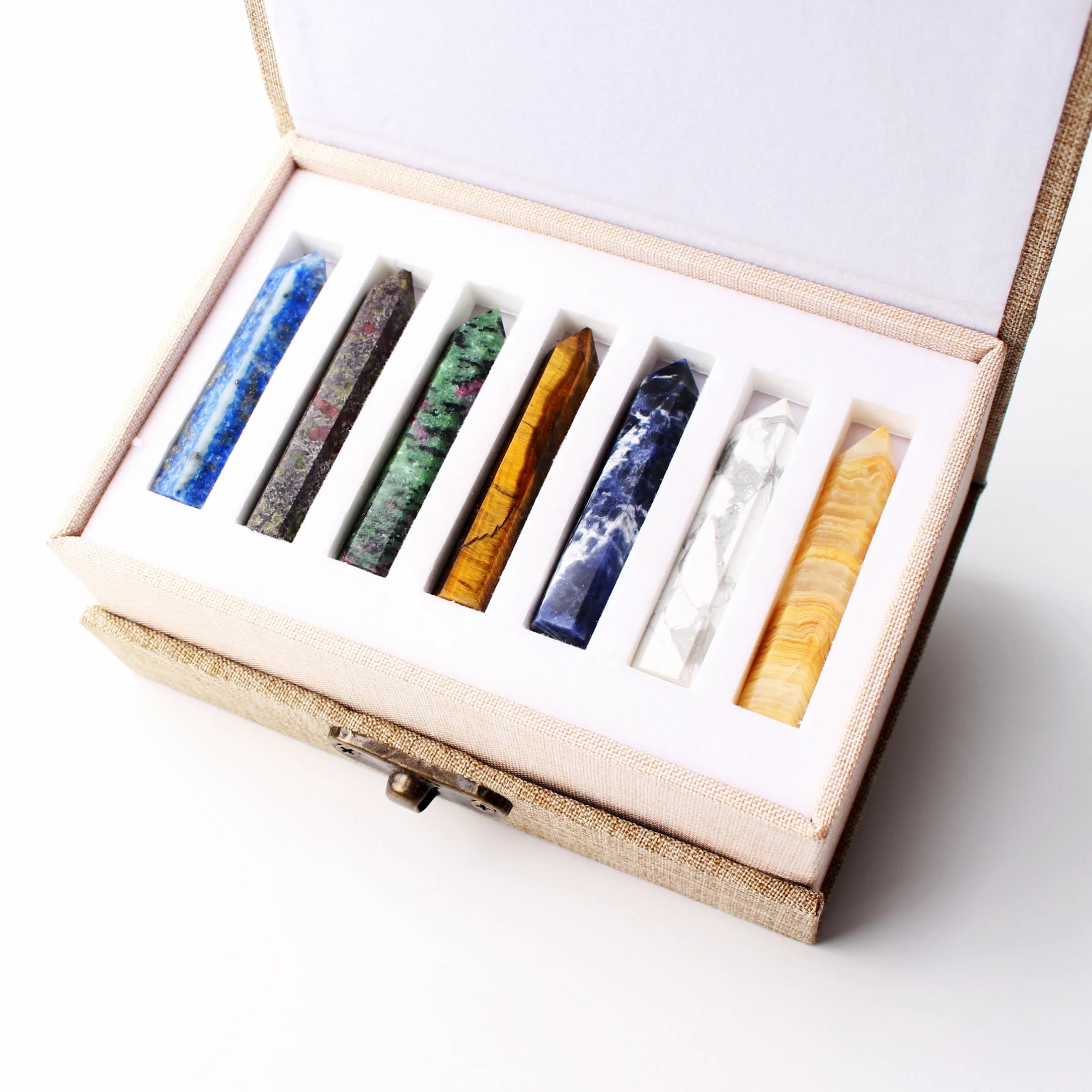 7 шт./10 шт. натуральная Хрустальная палочка подвеска камень ожерелье рейки