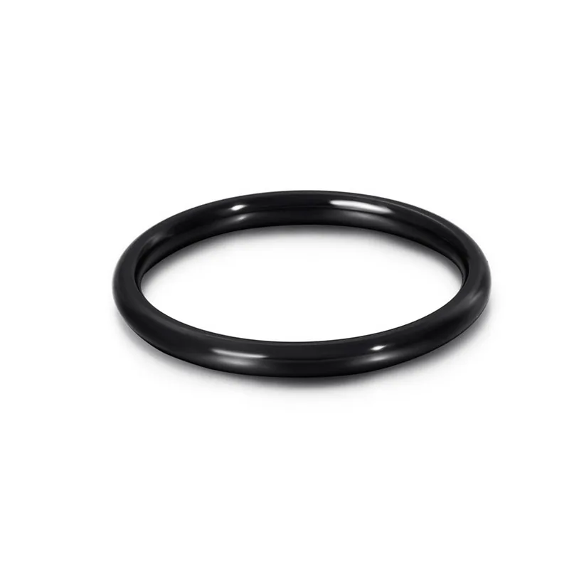 Модные мужские и женские узкие кольца шириной 2 мм из нержавеющей стали цвета