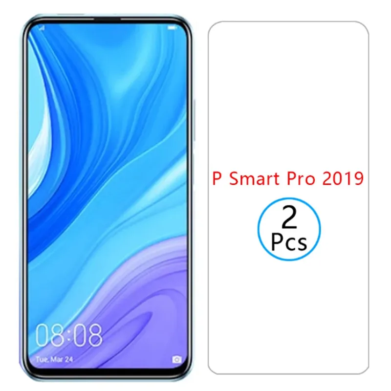 

2Pcs Protective Glass for Huawei P smart Pro 2019 p smart 2019 2020 2021 Screen Protector Glass on Huawei p smart z plus 2019