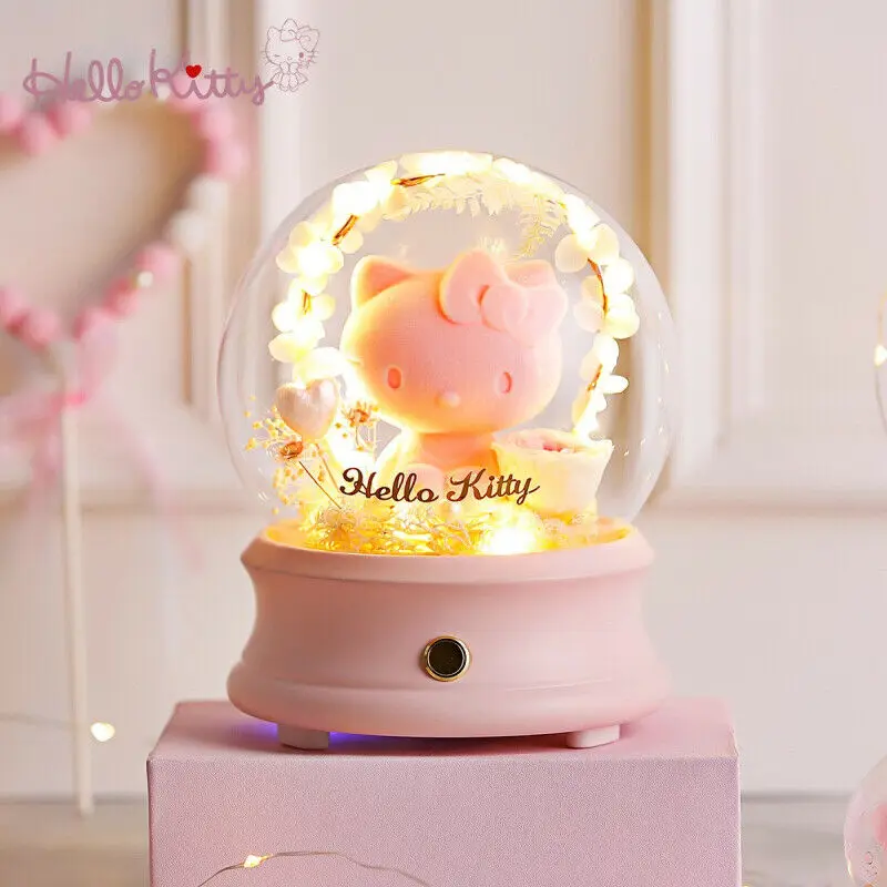 Новинка Япония Hello Kitty прессованный свежий цветок Bluetooth беспроводной динамик