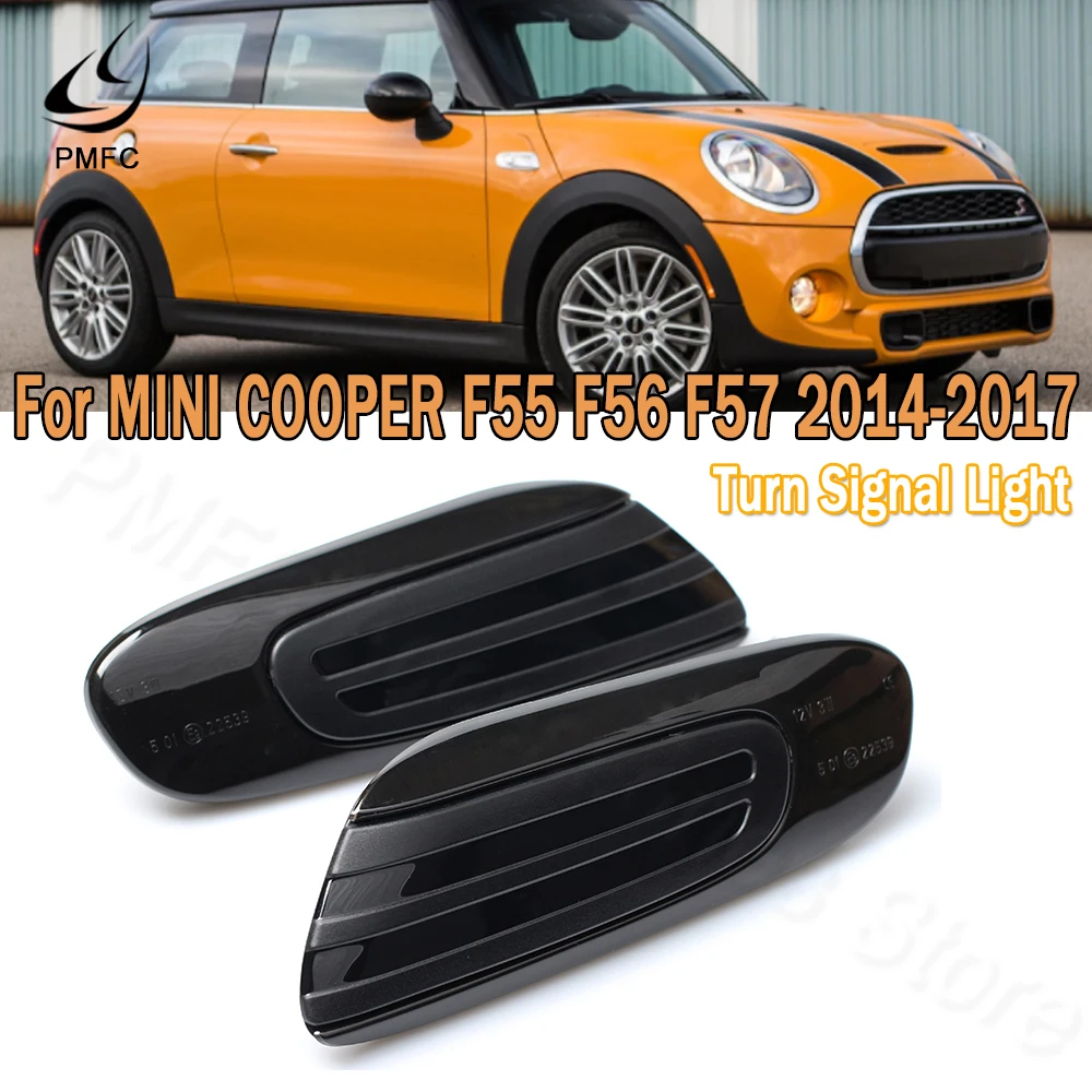 1 пара текущих боковых габаритных сигнальных ламп PMFC динамический Светодиодный