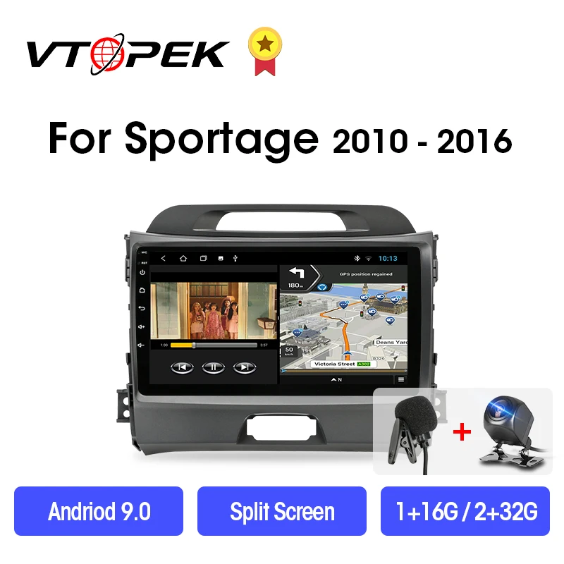 Автомагнитола VTOPEK 2 Din + 32 ГБ Android 9 0 DSP мультимедийный видеопроигрыватель