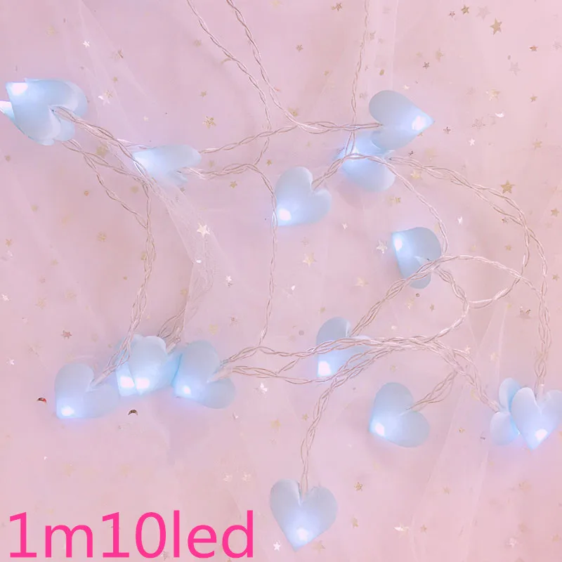 love blue Рождественские огни, наружное украшение, 10m100LED гирлянды, Новогодняя гирлянда Noel для свадебной вечеринки, рождественские украшения для дома. J - Цвет: love blue