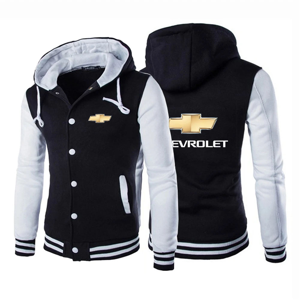 

2021Spring Autumn Men's Chevrolet car logo Jacket Designer Hoodie Uniform Casual Unisex Baseball Coat SportCotton Sweatshirts