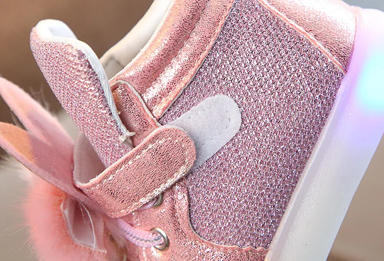 Size 21-30 Children's Led Sneakers Girls Glowing Kids Shoes for Girls Luminous Girls Sneakers Baby Kid Shoes with Backlight Sole