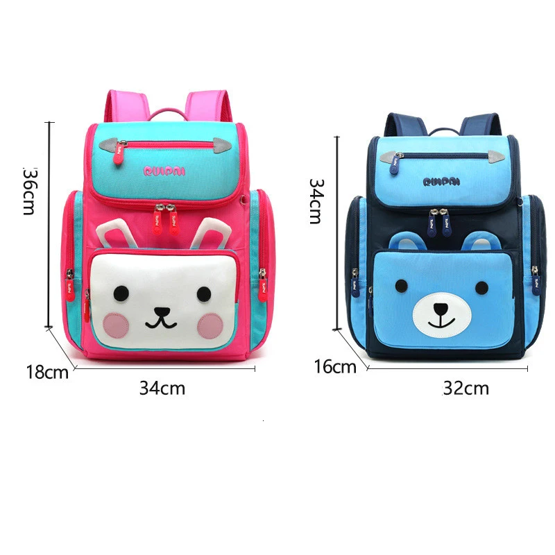 2023 Children School Bags Girls Cartoon rabbit Kindergarten Orthopedic Backpack Kids Satchel Boy Knapsack mochila