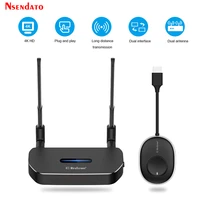 wireless hd video transmitter receiver extender 50m ultra 5g 4k wifi display tv stick dongle adapter for tv projector switch pc