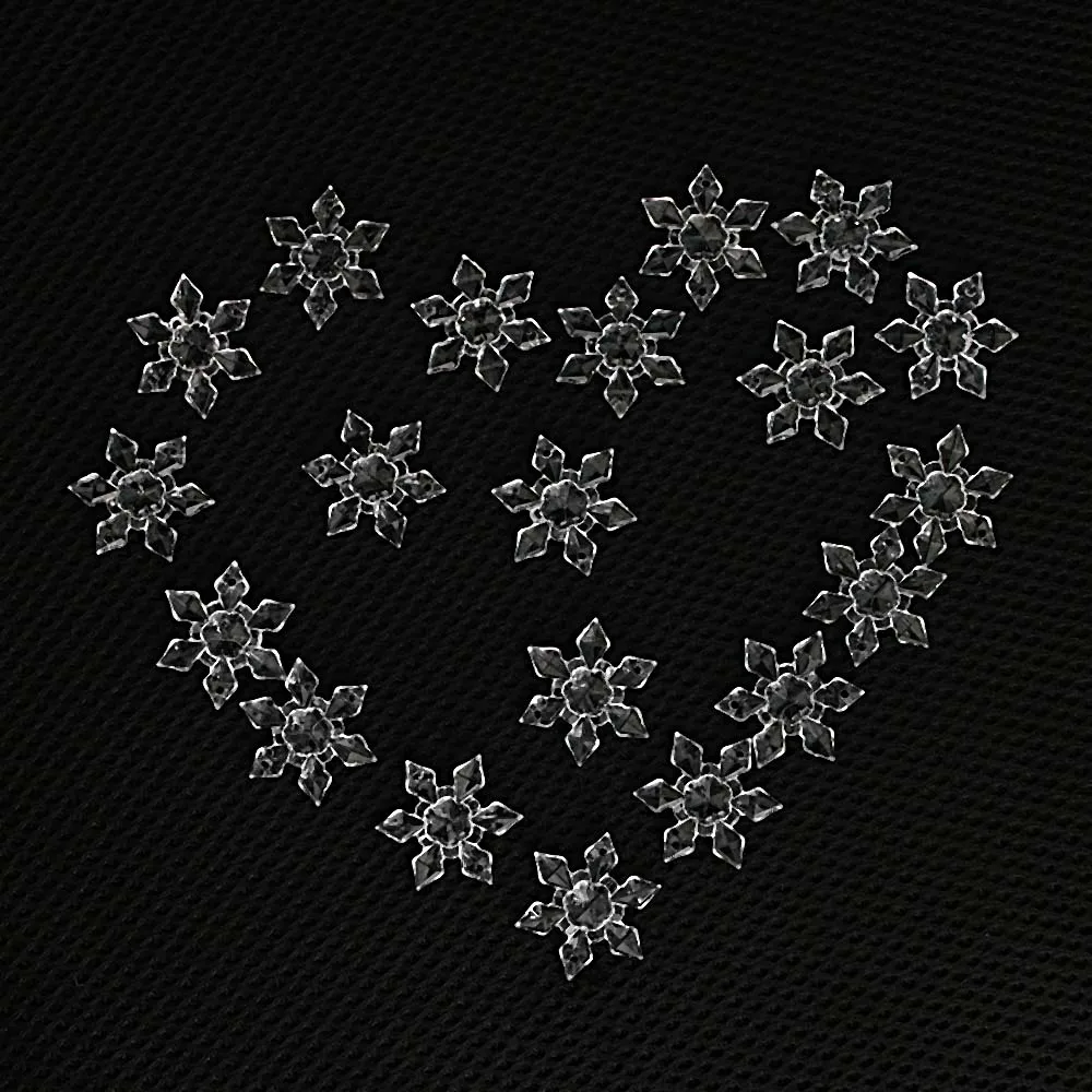 20 шт./упак. Рождественская Снежинка в форме Прозрачный Акриловые