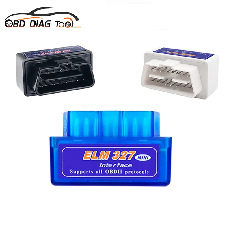 Последняя версия OBD ELM 327 V2.1 OBDII диагностический инструмент Супер Мини ELM327 BT OBD2