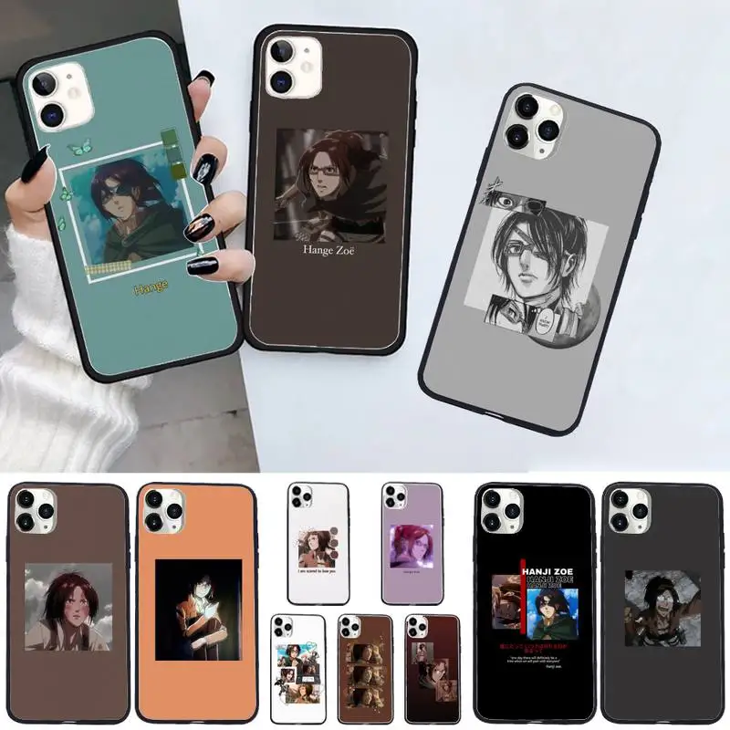 

Hange Zoe Attack on Titan Phone Case For iphone 12 11 13 7 8 6 s plus x xs xr pro max mini shell