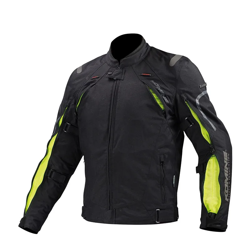 

Motorcycle Jackets Black Green Komine JK-108 Motocross Motorbike Men's Jacket With Neck Protector
