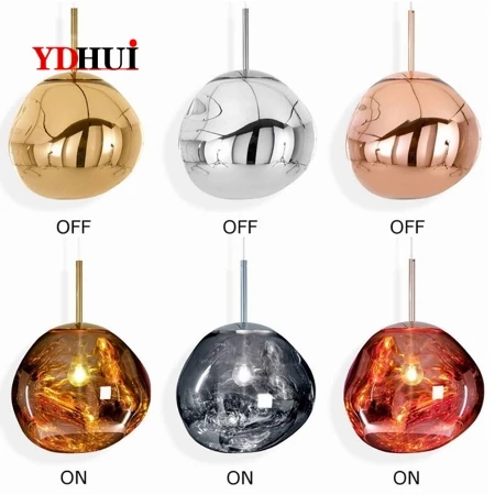 

Modern novelty art deco glass pendant light LED E27 with 3 colors for living room bedroom restaurant kitchen cafe hotel office