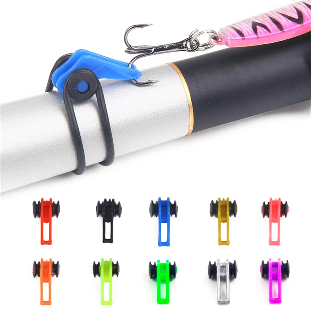 

10Pcs/Lot Plastic Fishing Hook Secure Keeper Holder Lure Accessories Jig Hooks Safe Keeping For Fishing Rod Tool Bait Casting