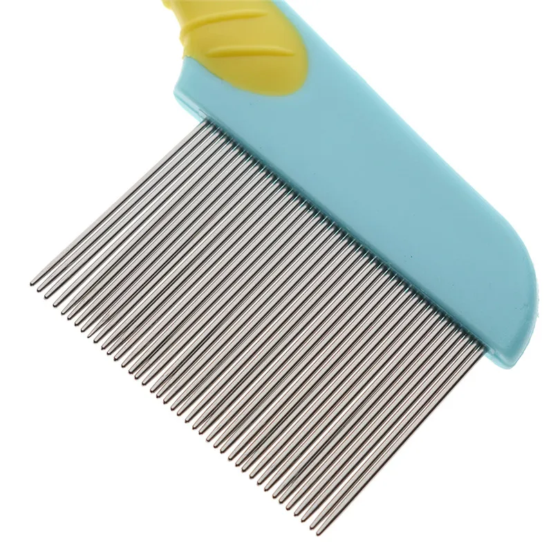 

head lice remover hair Comb Stainless Steel Head Hair Lice Comb Metal Fine Toothed Flea Flee With Handle Hairbrush Tools