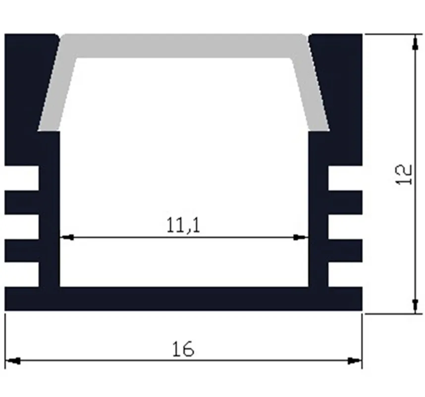 Бесплатная доставка светодиодный алюминиевый профиль с молочной прозрачной