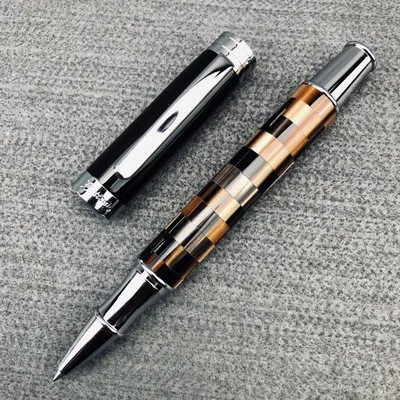 High Grade Resin Signature Pen Century Tofu Checkerboard Gel Pen